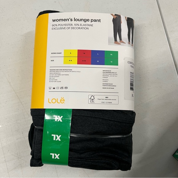 LOLE Women’s Lounge Pant 2-Pack XL - Picture 5 of 7